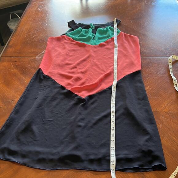 EnFocus Studio Size 4 Sleeveless Color Block Dress Retro Vibe Summer - Picture 9 of 9